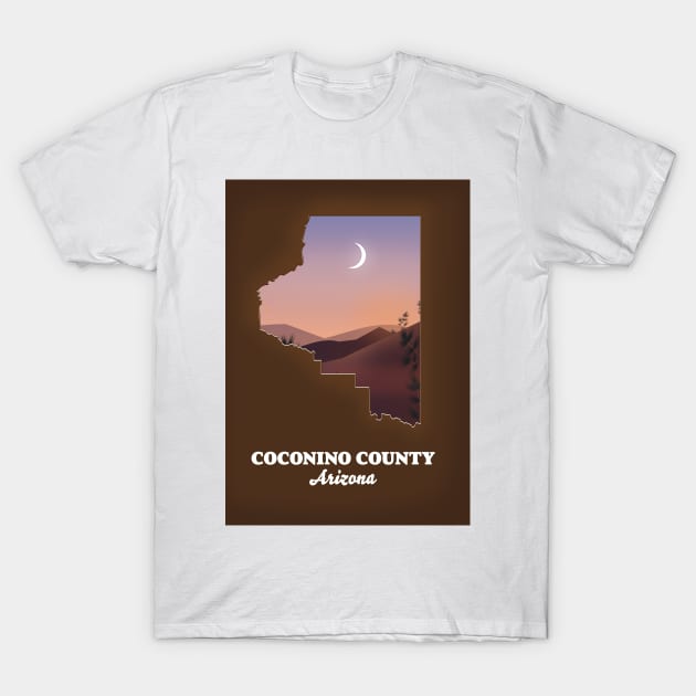 Coconino County Arizona T-Shirt by nickemporium1
